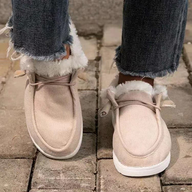 Loafer gefüttert mit flachem Absatz