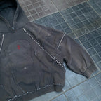 Locker geschnittener Hoodie in Grau