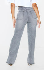 Schlaghose mit Used-Look