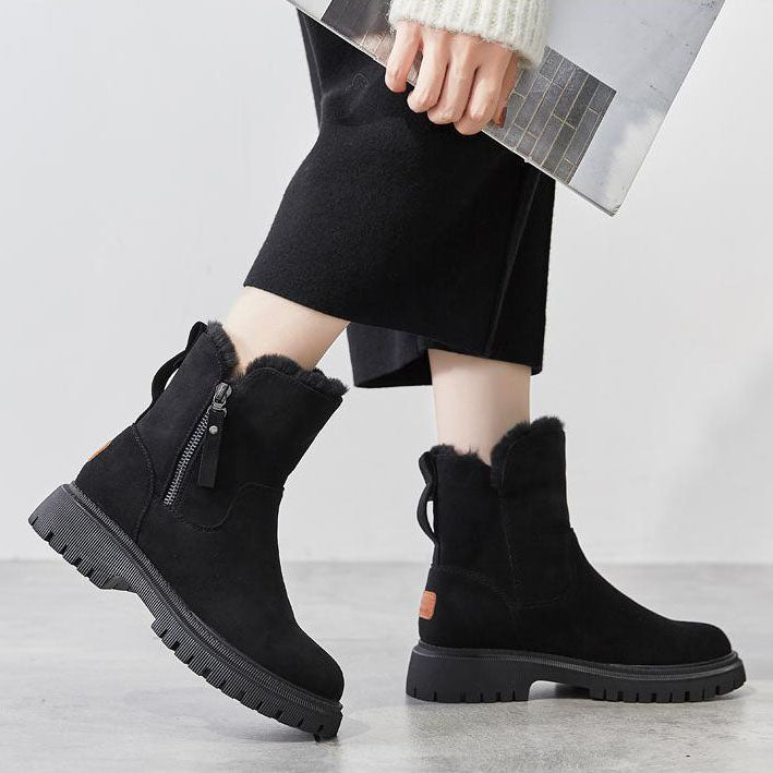 Stiefeletten gefüttert mit Reißverschluss