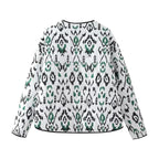 Steppjacke mit geometrischem Muster und lockerer Passform