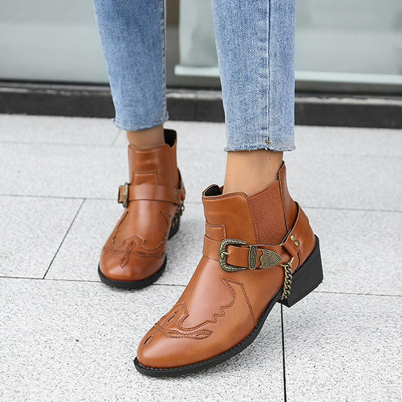 Stiefeletten für Damen – Dunkelbraun