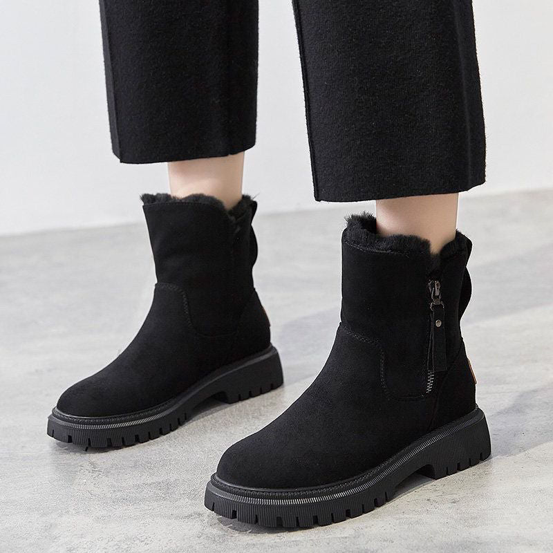 Stiefeletten gefüttert mit Reißverschluss