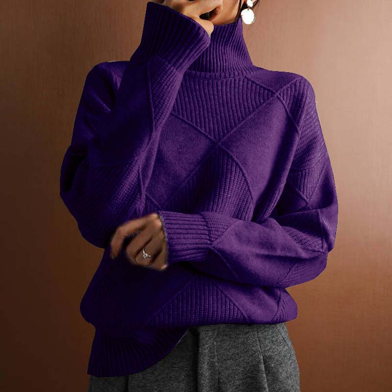 Schicker Pullover mit Stehkragen