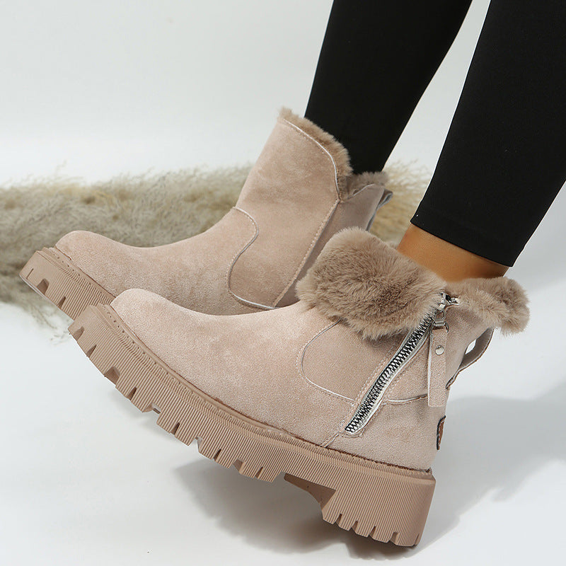Stiefeletten gefüttert – Grau