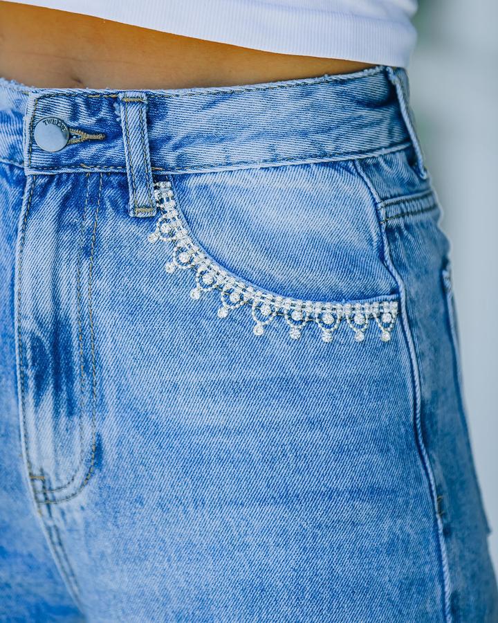 Loose-Fit-Jeans mit aufgesetzten Taschen