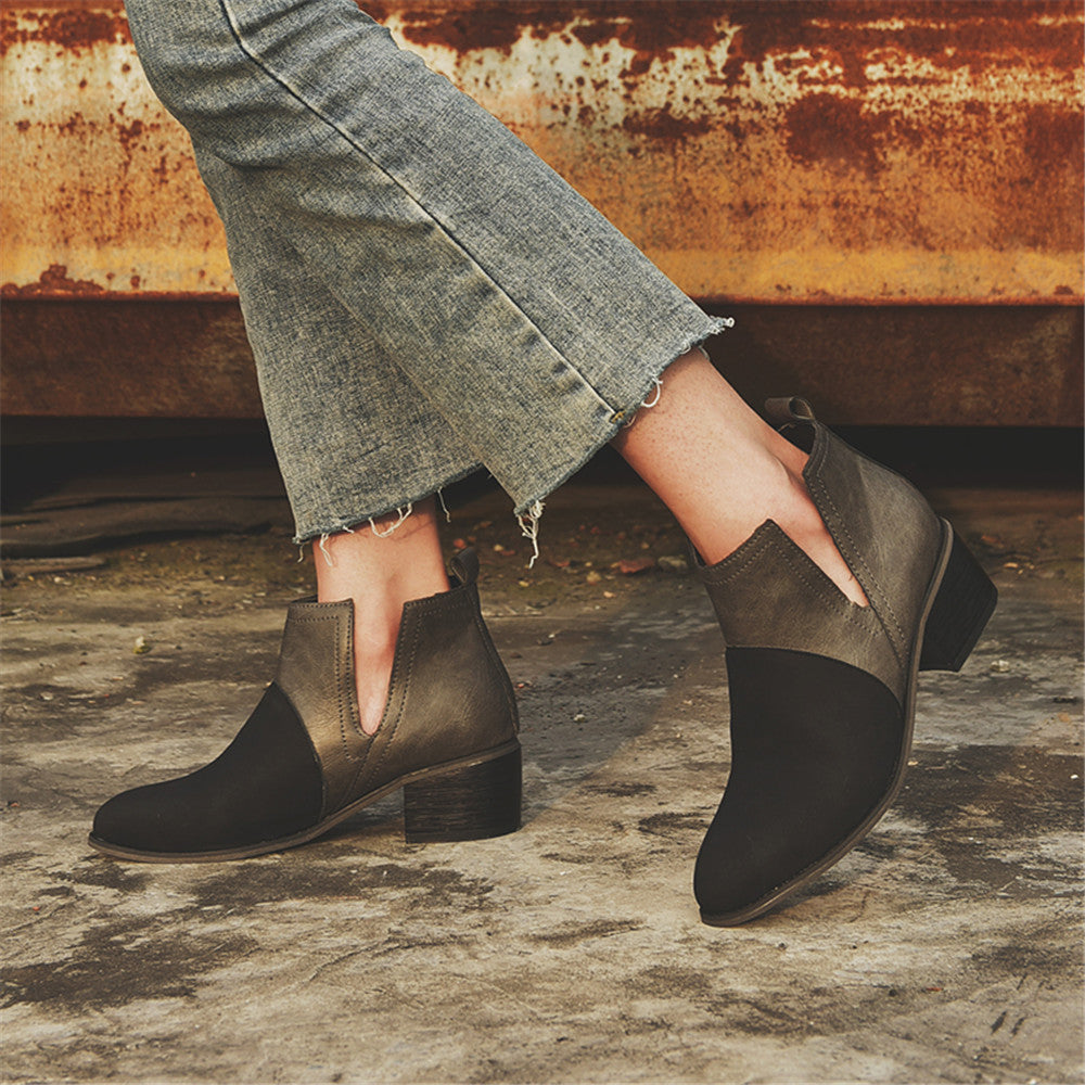 Chelsea-Boots mit Blockabsatz