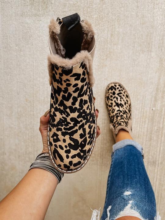 Stiefeletten gefüttert mit Reißverschluss – Braun