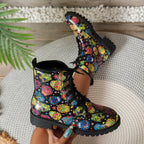 Schnürstiefel für Damen – Weiß