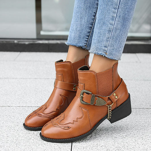 Stiefeletten für Damen – Dunkelbraun