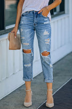Jeans mit Used-Look