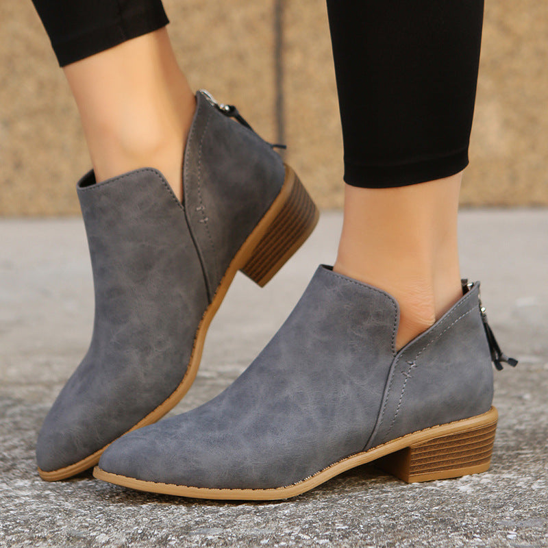 Stiefeletten für Damen – Grau