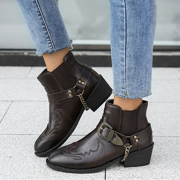 Stiefeletten für Damen – Dunkelbraun