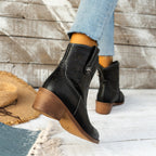 Cowboystiefel im Vintage-Look mit Stickerei