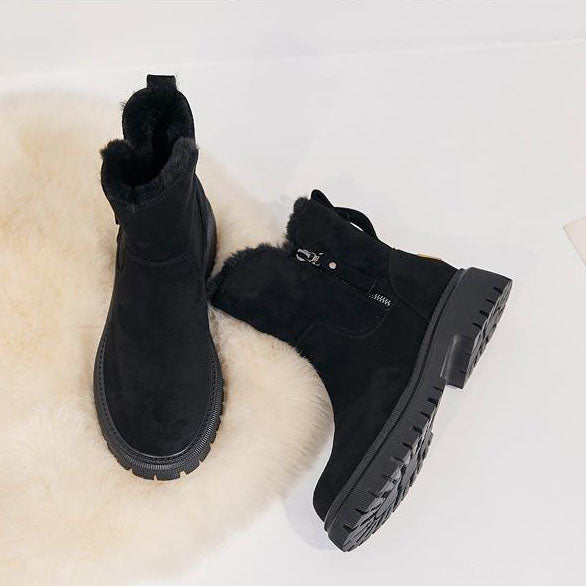 Stiefeletten gefüttert mit Reißverschluss