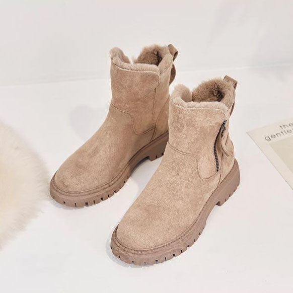 Stiefeletten gefüttert mit Reißverschluss