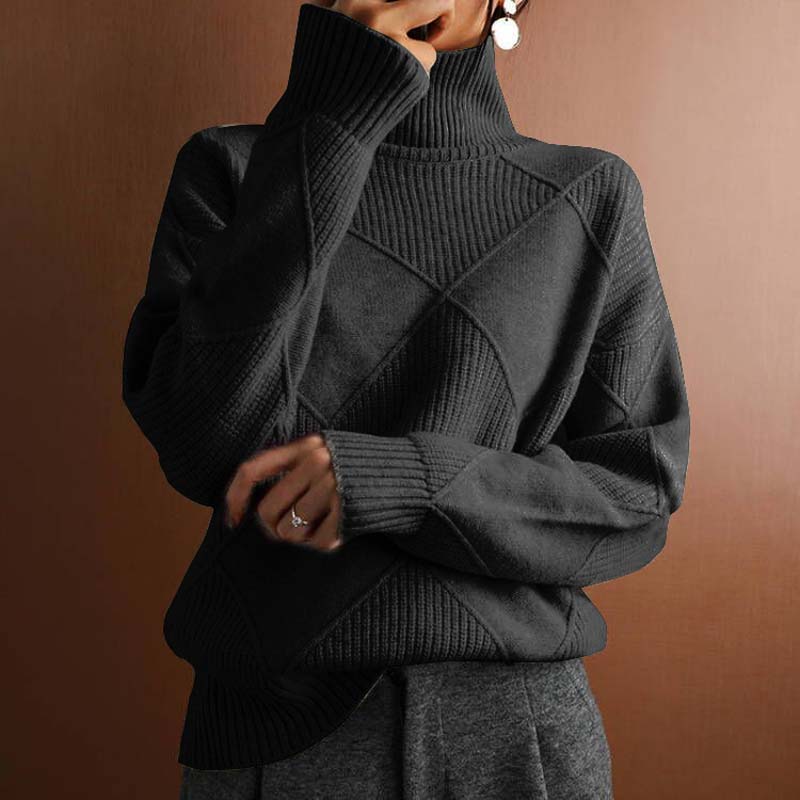 Schicker Pullover mit Stehkragen