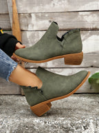 Stiefeletten mit Blockabsatz