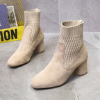 Stiefel in Wildlederoptik