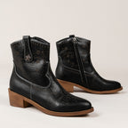 Cowboystiefel im Vintage-Look mit Stickerei