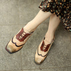 Stiefel im Vintage-Look mit Blockabsatz