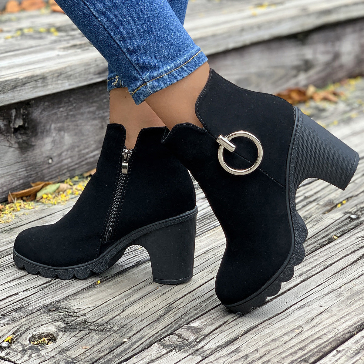Stiefel mit Reißverschluss