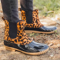 Stiefeletten im Leoparden-Print – Leopard