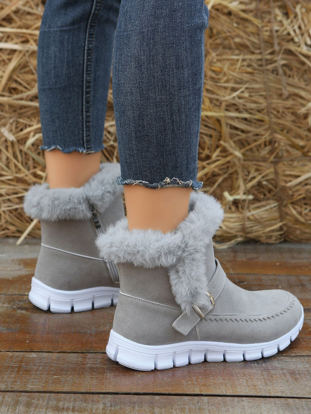 Stiefeletten gefüttert – Rosa