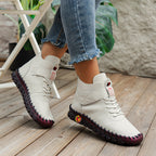 Schuhe aus Samt gefüttert