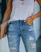 Jeans mit Used-Look
