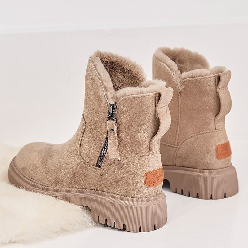 Stiefeletten gefüttert mit Reißverschluss