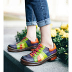 Stiefel mit Farbblock-Design