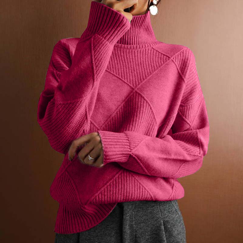 Schicker Pullover mit Stehkragen