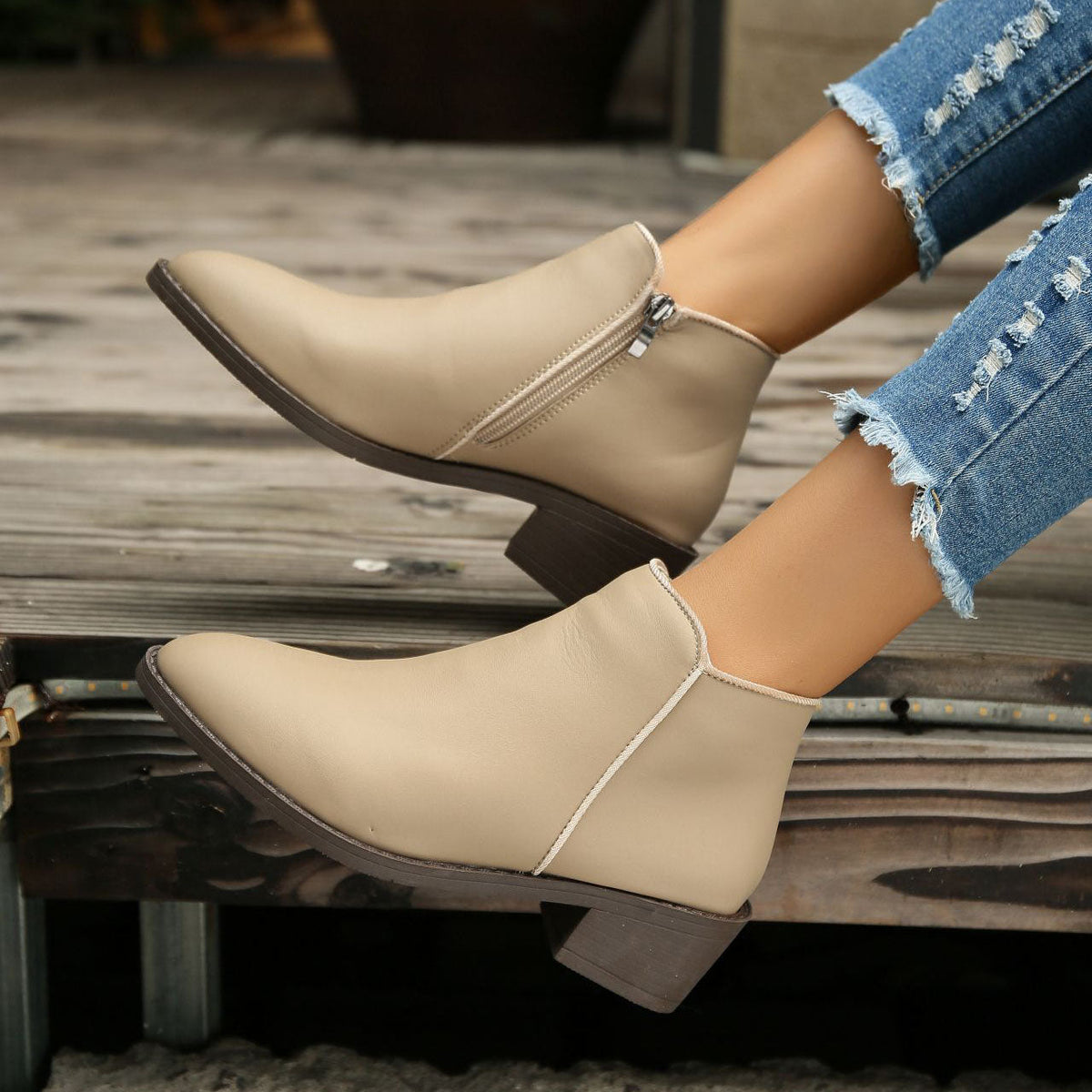 Cowboystiefel für Damen – Khaki