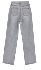 Schlaghose mit Used-Look