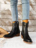 Cowboystiefel im Vintage-Look mit Stickerei