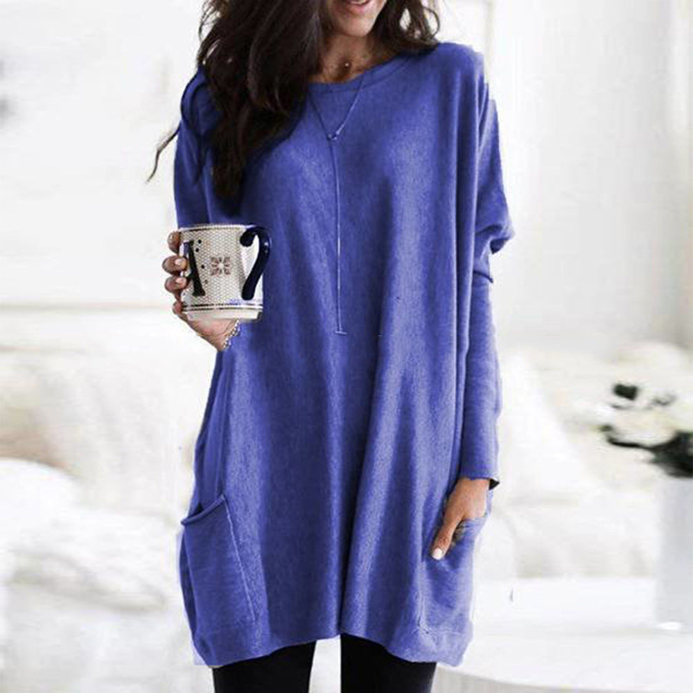 Lässiger, leichter Pullover mit langen Ärmeln