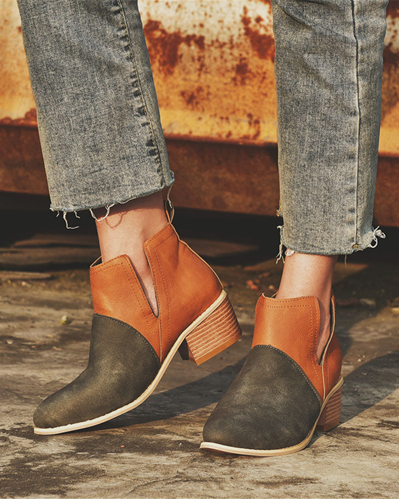 Chelsea-Boots mit Blockabsatz