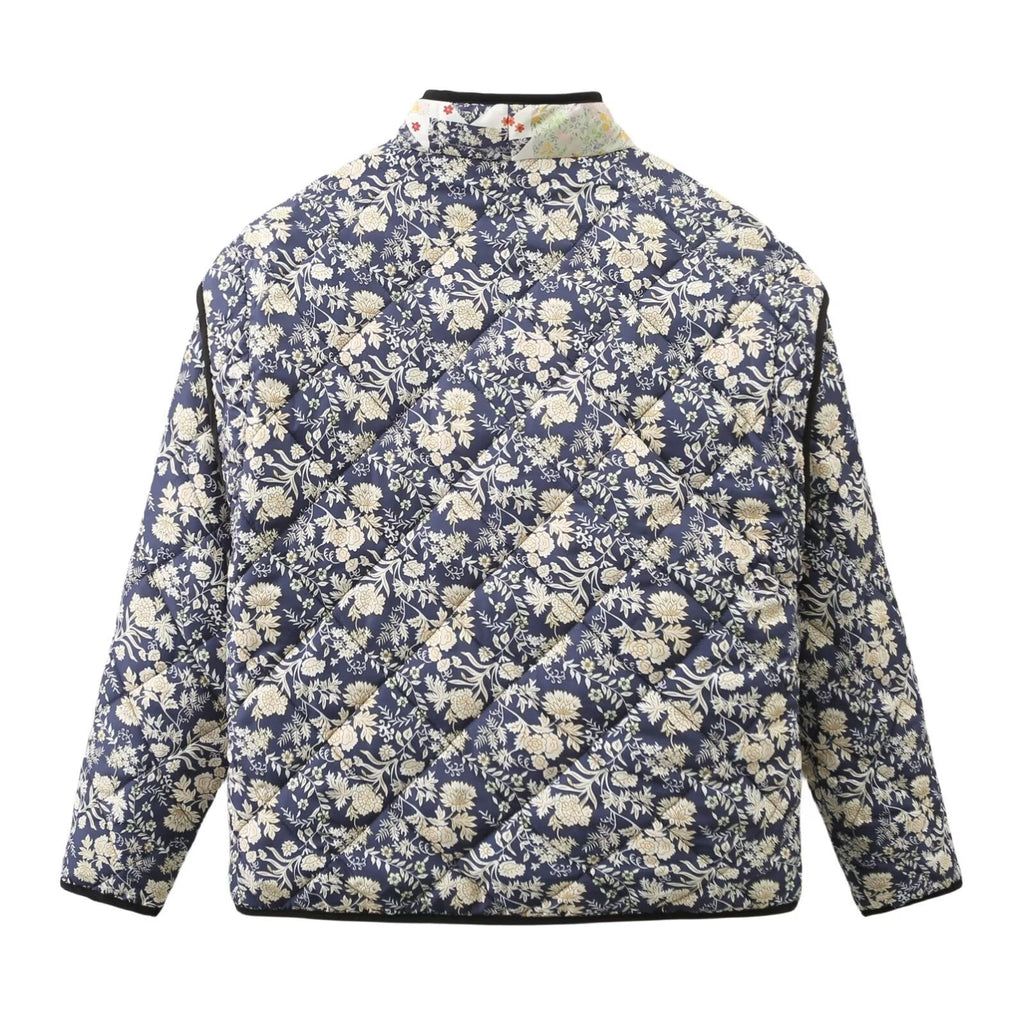 Steppjacke mit lockerer Passform und Print im Steppdesign