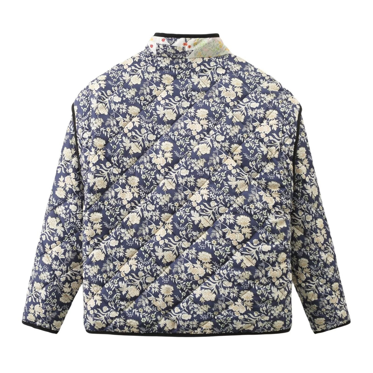 Steppjacke mit lockerer Passform und Print im Steppdesign