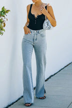 Mid-Rise Wide-Leg-Jeans