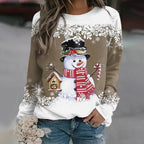 Weihnachts Schneemann Pullover