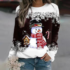 Weihnachts Schneemann Pullover