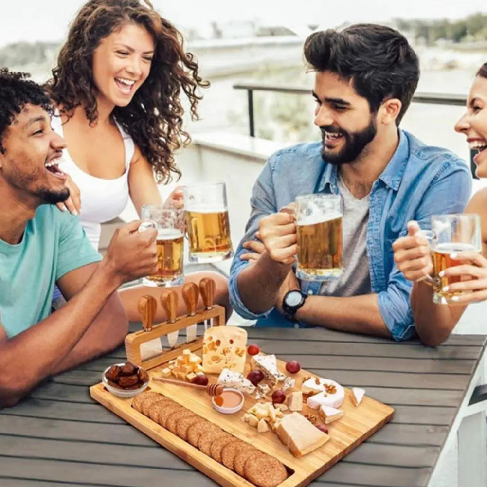 BambooServe Käsebrett Set – Elegant und Funktional Genießen