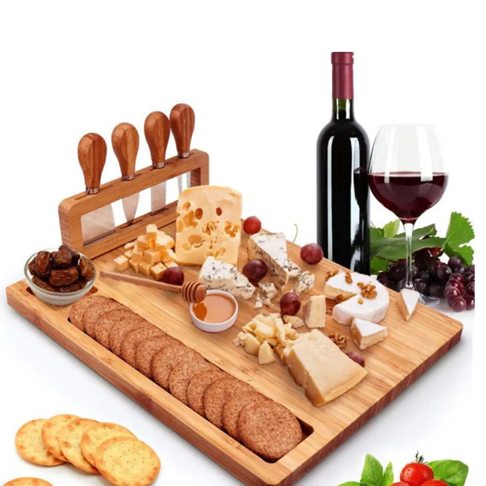 BambooServe Käsebrett Set – Elegant und Funktional Genießen
