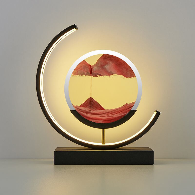 SandLight 3D Sandtischlampe – Entspannendes Design inklusive Bewegtem Sand