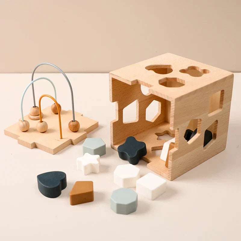Pädagogische Holzspieluhr – Für Lernen sowie Spielspaß