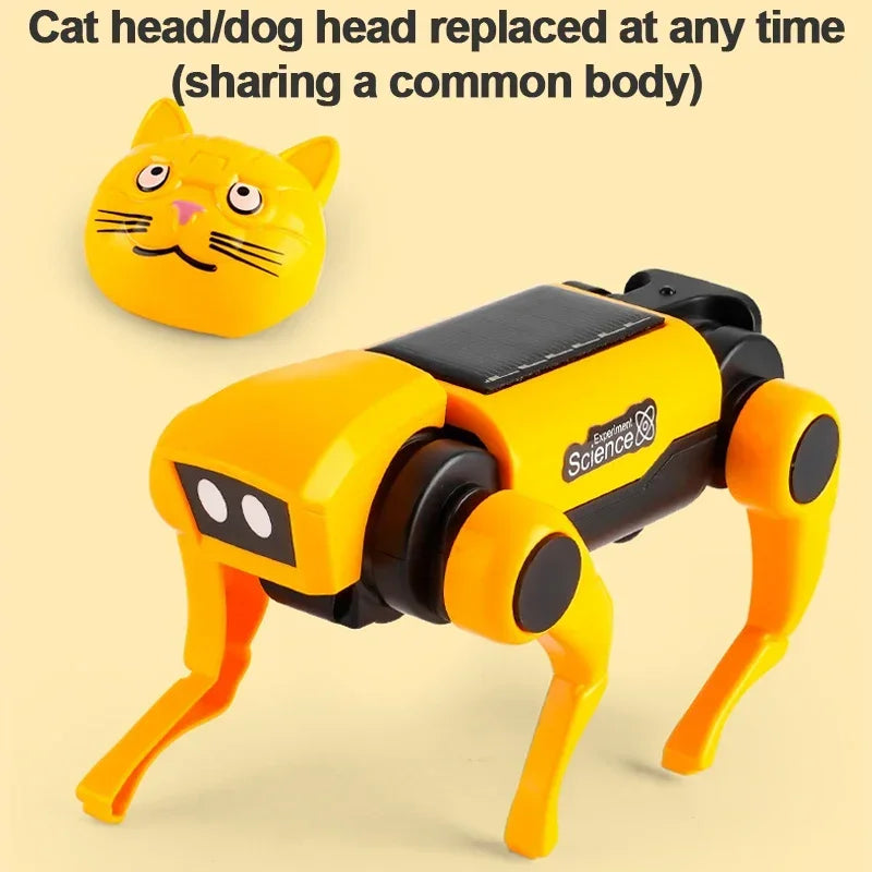 Bildungs-Solarenergie-Roboter – 2-in-1 Hund sowie Katze Baukasten