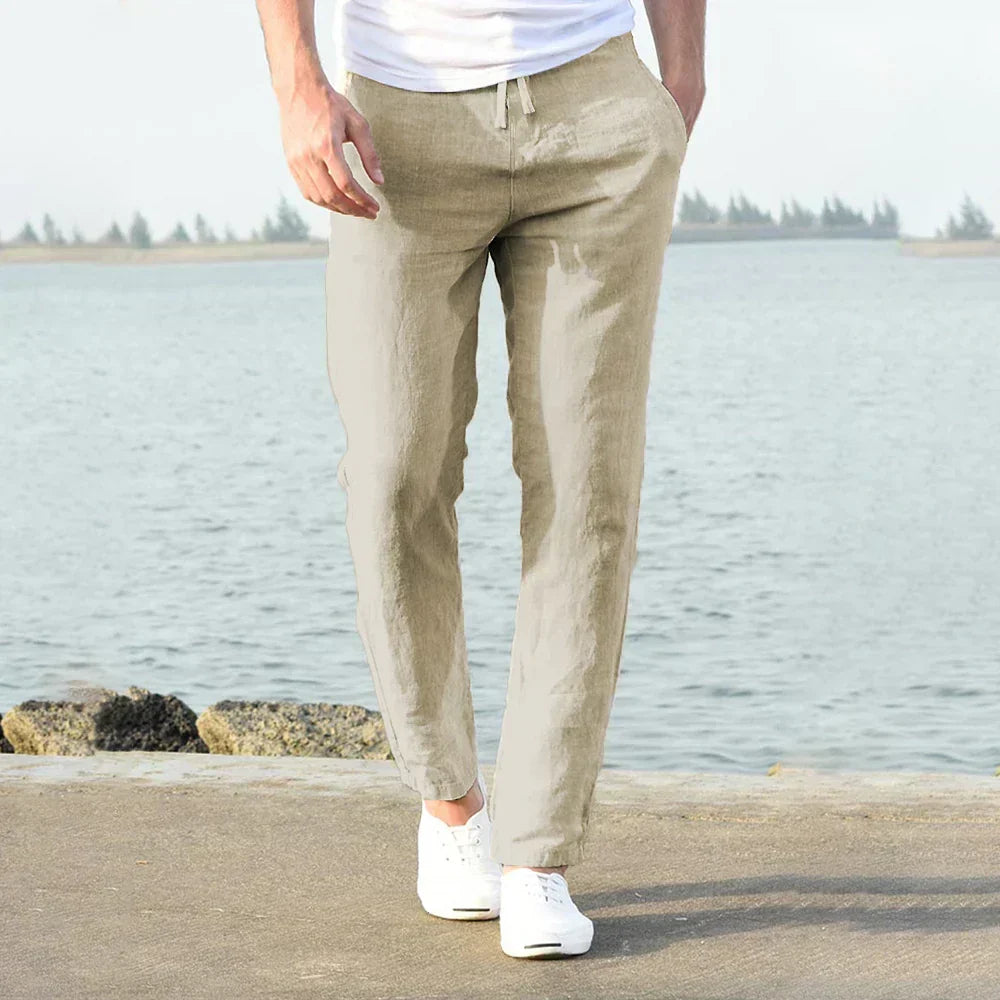 Sommerkomfort Baumwollhose für Herren – Elegant und Atmungsaktiv