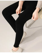 Strick-Kaschmir-Leggings inklusive Hoher Taille – Feinstrick Damenleggings in Neutralen Farbtönen